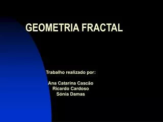 geometria fractal