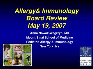 Allerg y&amp; Immunology Board Review May 19, 2007