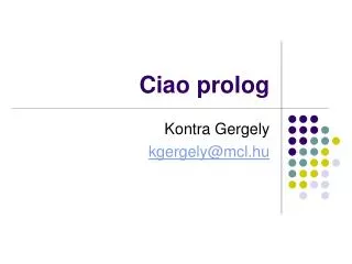 ciao prolog