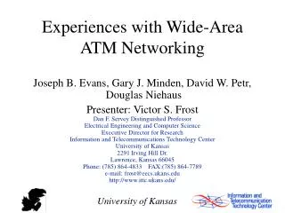 Experiences with Wide-Area ATM Networking