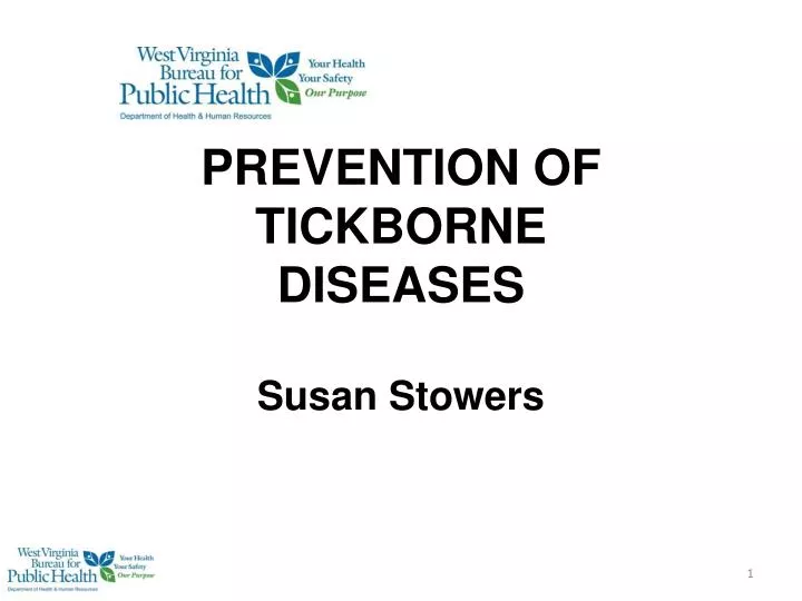 prevention of tickborne diseases susan stowers