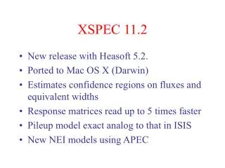 XSPEC 11.2