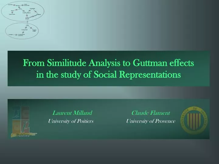 from similitude analysis to guttman effects in the study of social representations