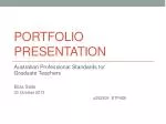 Portfolio presentation - slide 1