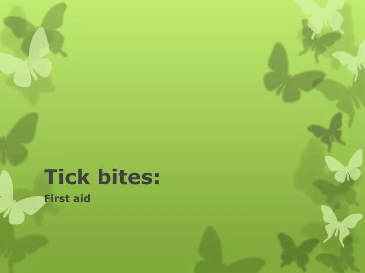 tick bites