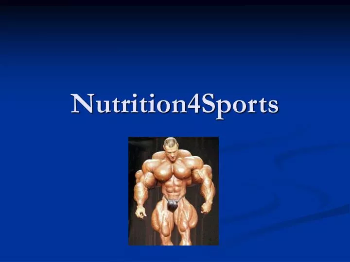nutrition4sports
