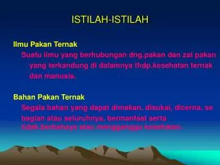 istilah istilah