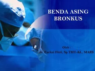 benda asing bronkus