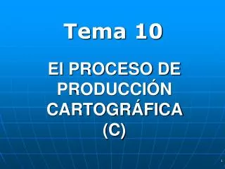 el proceso de producci n cartogr fica c