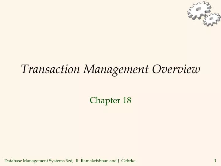 transaction management overview