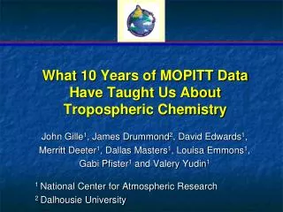 What 10 Years of MOPITT Data Have Taught Us About Tropospheric Chemistry