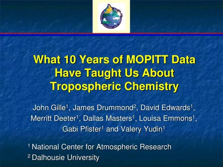 what 10 years of mopitt data have taught us about tropospheric chemistry