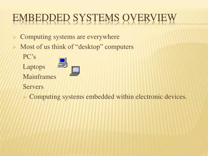 embedded systems overview