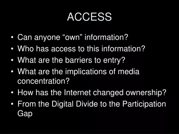 access