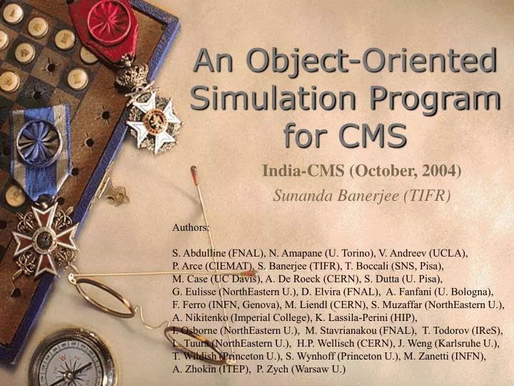 an object oriented simulation program for cms