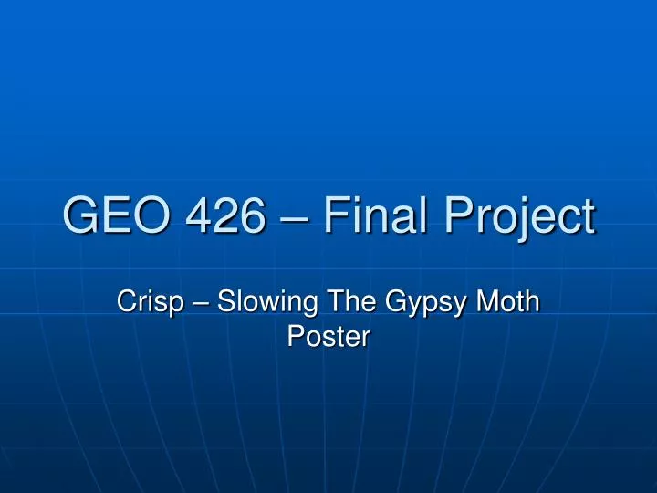geo 426 final project