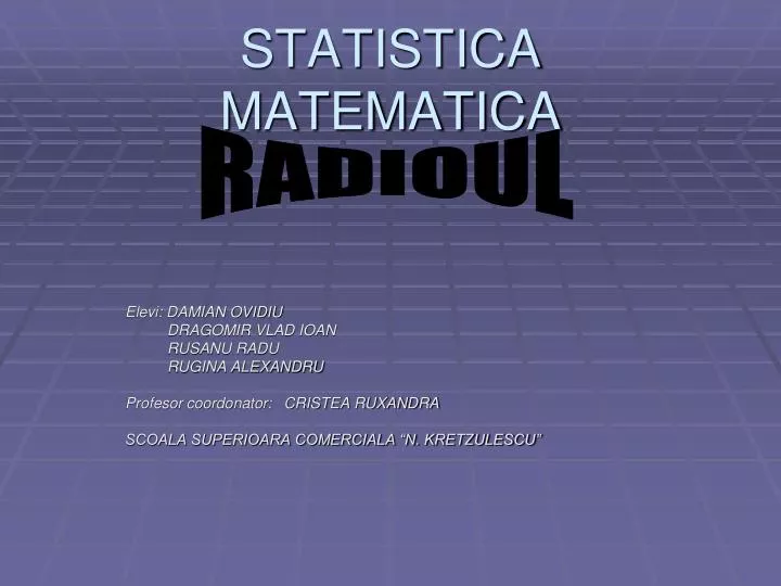 statistica matematica