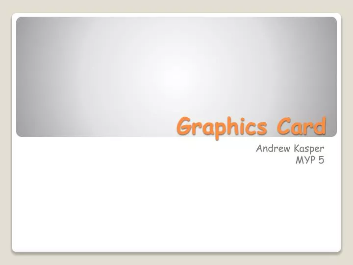 graphics card