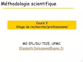 m thodologie scientifique