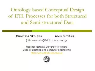 Ontology-based Conceptual Design of ETL Processes for both Structured and Semi-structured Data