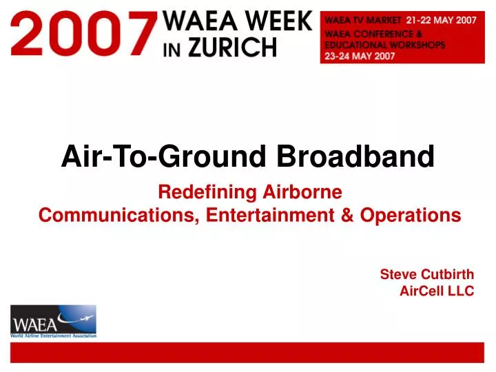air to ground broadband
