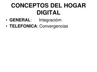 conceptos del hogar digital