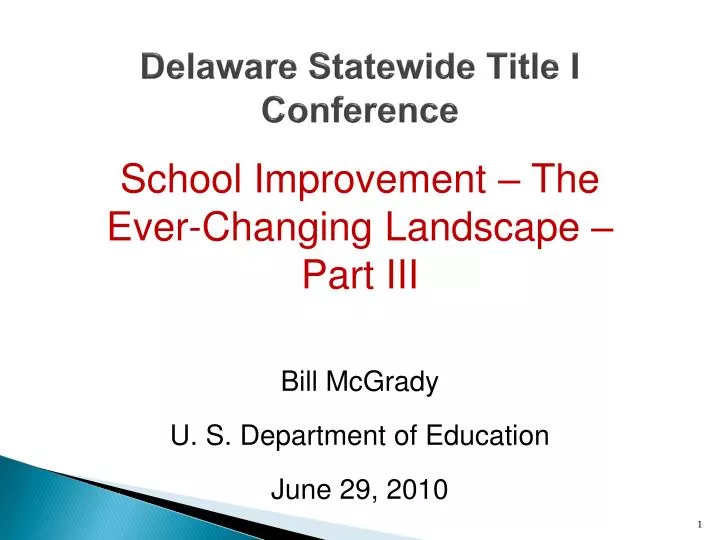 delaware statewide title i conference