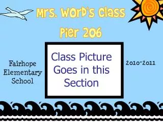 Mrs. Word's Class Pier 206