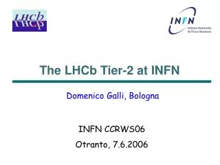 The LHCb Tier-2 at INFN