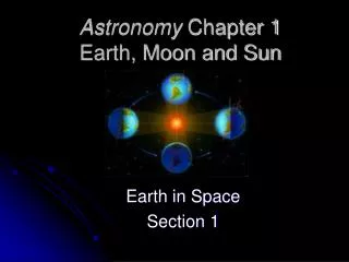 Astronomy Chapter 1 Earth, Moon and Sun