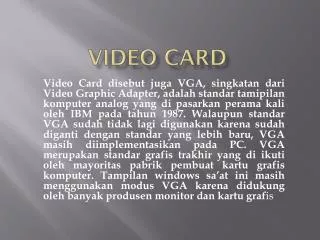 video card