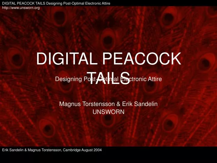 digital peacock tails