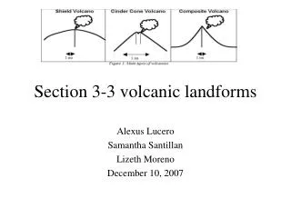 Section 3-3 volcanic landforms