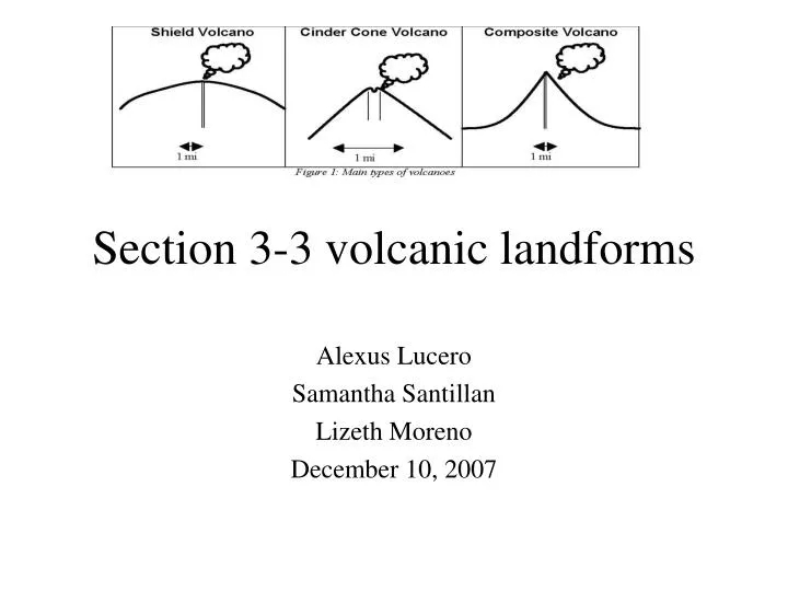 section 3 3 volcanic landforms