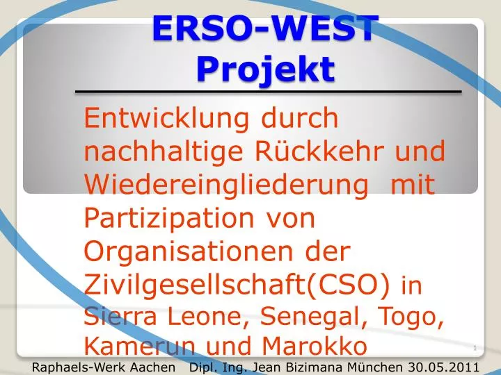 erso west projekt