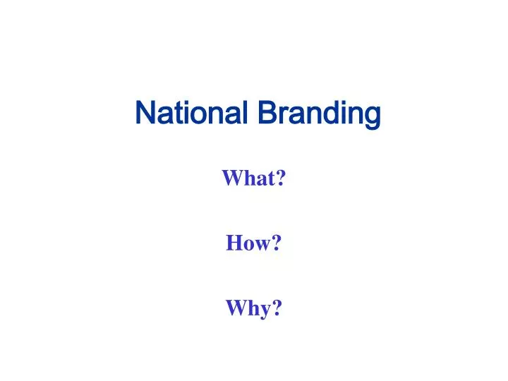 national branding