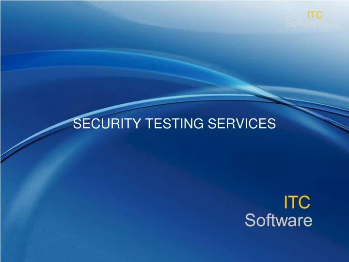 security testing services