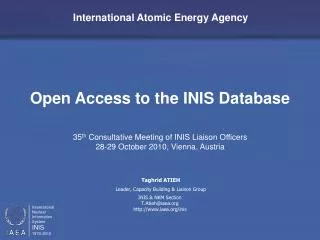 Open Access to the INIS Database