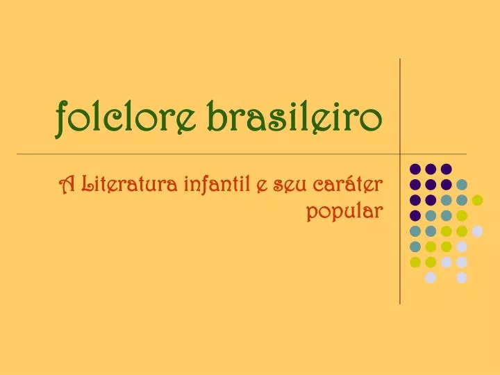 folclore brasileiro