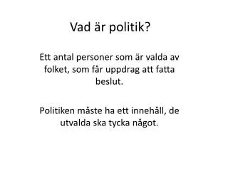 vad r politik
