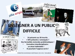 enseigner a un public difficile