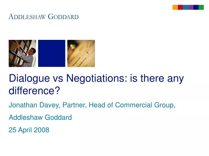 dialogue vs negotiations is there any difference