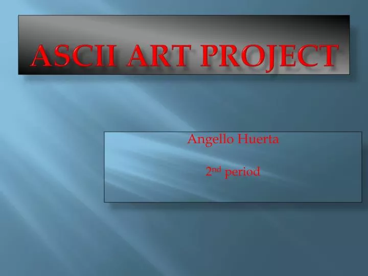 ascii art project