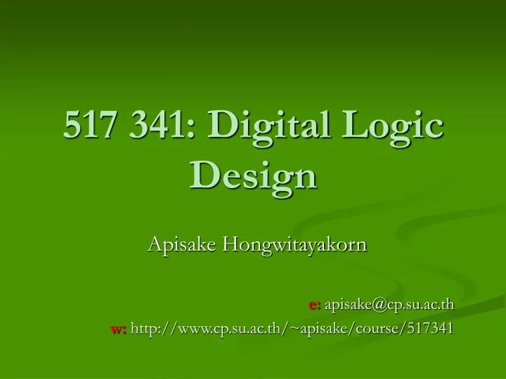 517 341 digital logic design