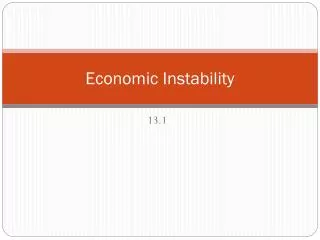 Economic Instability