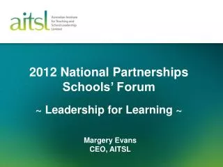 2012 national partnerships schools forum