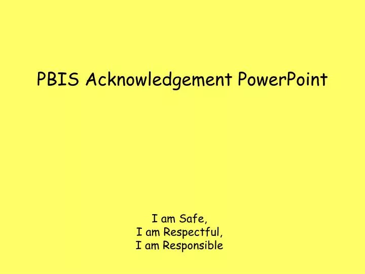 pbis acknowledgement powerpoint