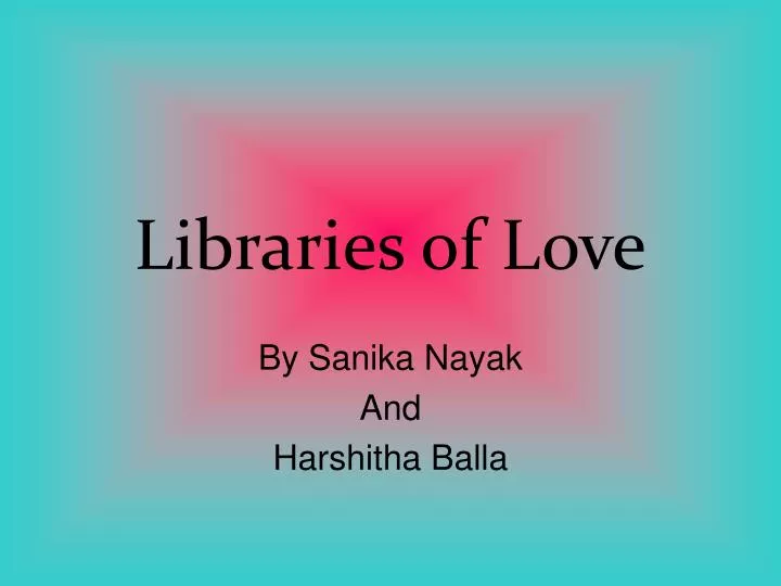 libraries of love