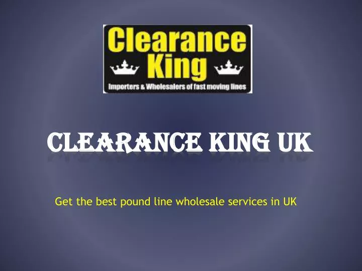 clearance king uk