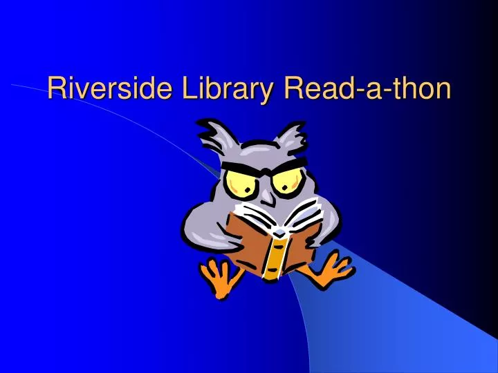 riverside library read a thon
